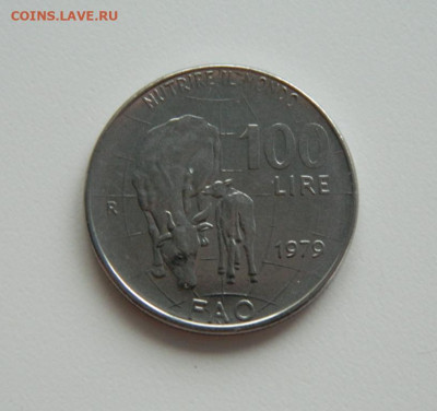 Италия 100 лир 1979 г.(Фауна) Юбилейная до 25.05.24 - DSCN0499.JPG