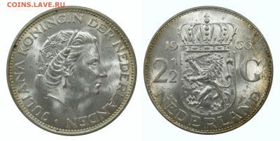 Два с половиной гульдена 1966 голландия - image (8)