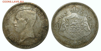 20 франков 1934 Бельгия - image (12)