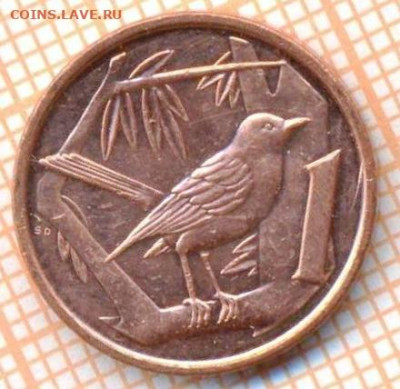 Кайманы 1 цент 2008 г., до 27.05.2024 г. в 22.00 по Москве - Кайманы 1 цент 2008 532