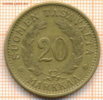Финляндия 20 марок 1939 г., до 27.05.2024 г. в 22.00 по Моск - Финляндия 20 марок 1939 821а