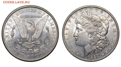США. 1 доллар 1889 г. Морган. До 23.05.24. - Р2263