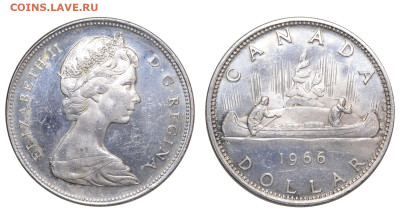 Канада. 1 доллар 1966 г. До 23.05.24. - Р1871