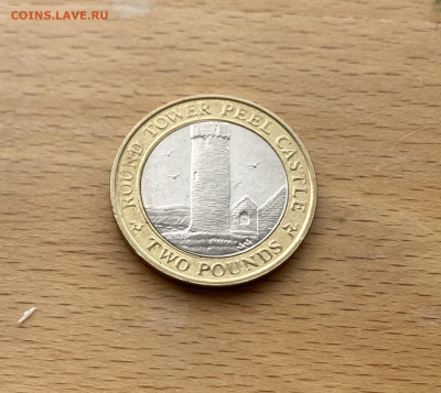 биметалл Остров Мэн 2 фунта 2008 Замок Пил - IMG_6751.JPG
