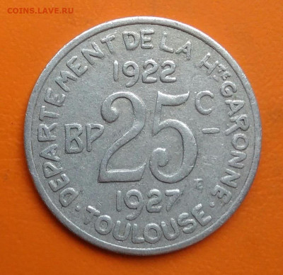 Тулуза 25 сантимов 1922-1927 года до 26.05.2024 - IMG_20240521_000307