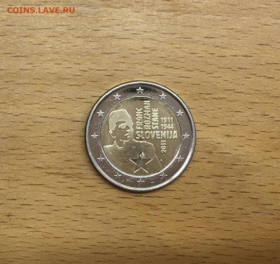 биметалл Словения 2 евро 2011 100 лет Франца Розмана - Стане - bimetall_slovenija_2_evro_2011_100_let_so_dnja_rozhdenija_franca_rozmana_stane