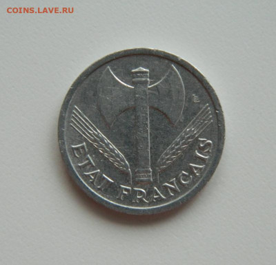 Франция 1 франк 1942 г. до 29.05.24 - DSCN0900.JPG