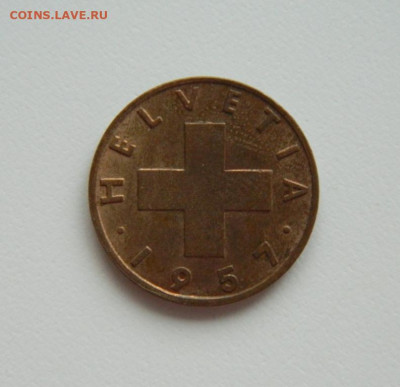 Швейцария 2 раппена 1957 г. до 29.05.24 - DSCN0843.JPG
