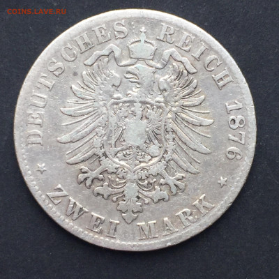 Вюртемберг, 2 Марки 1876, Карл, до 30.05.2024 - D736113F-827D-404B-B604-E68354FA6FCC