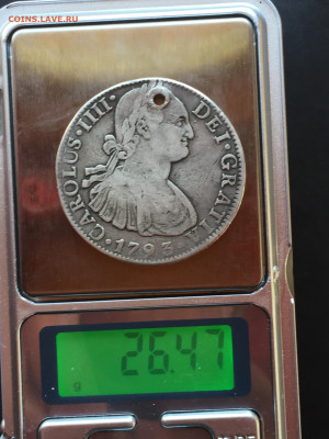 Мексика, 8 Реалов 1793, с подвеса, до 30.05.2024 - 3A986388-27DF-454F-B8F6-8F889198DD70