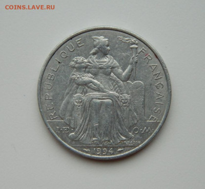 Фр. Новая Каледония 5 франков 1994 г. (Фауна) до 30.05.24 - DSCN2648.JPG