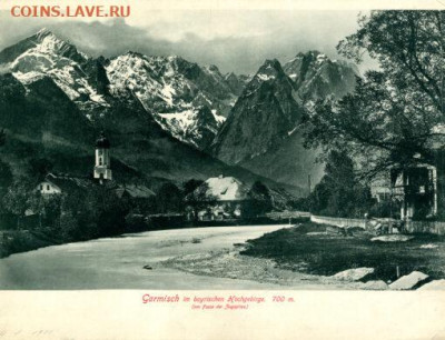 Нотгельды Германии. Обзорная тема. - Гармиш на открытке 1900 года