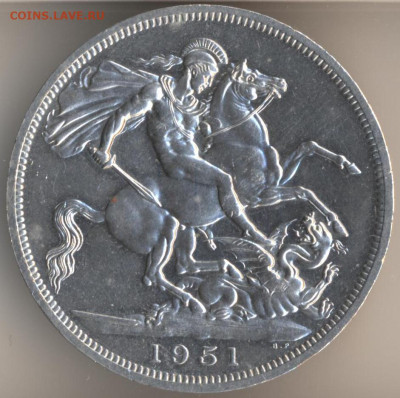 5 шиллингов 1951 Англия - 96