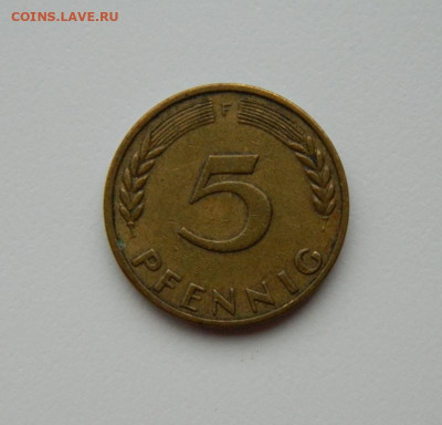 Германия 5 пфеннигов 1950 г. "F" до 30.05.24 - DSCN2694.JPG