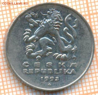 Чехия 5 крон 1993 г., до 07.06.2024 г. в 22.00 по Москве - Чехия 5 крон 1993 650