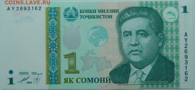 Таджикистан 1 сомони 1999 г. до 06.06.24 - DSCN8430.JPG