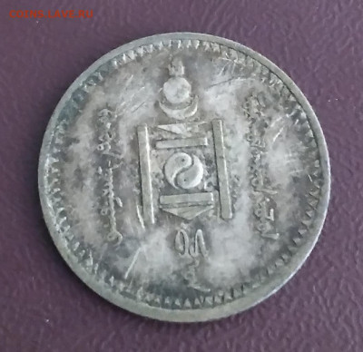 Монголия 20 мунгу 1925г. серебро до 6.06.24г.22:00 - 20240603_130650