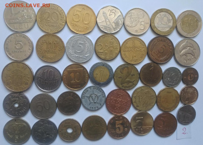 100 иностранных монет №2 до 06.06.2024 г 22-00 мск - 100 монет №2 2