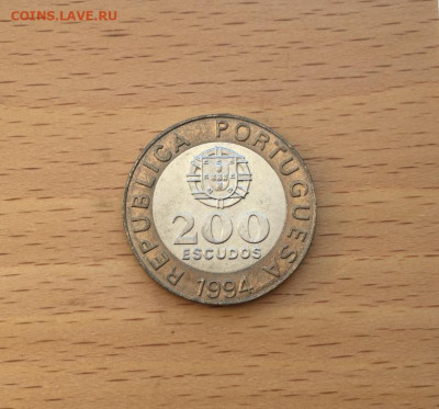 биметалл Португалия 200 эскудо 1994 Лиссабон - bimetall_portugalija_200_eskudo_1994_lissabon_kulturnaja_stolica_evropy (1)