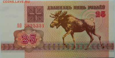 Беларусь 25 рублей 1992 г.  до 10.06.24 - DSCN8495.JPG