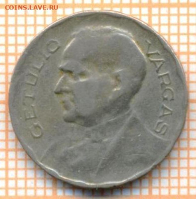 Бразилия 200 реалов 1940 г., до 10.06.2024 г. в 22.00 по Мос - Бразилия 200 реалов 1940 791а