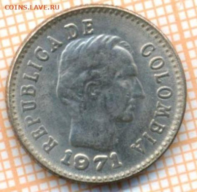 Колумбия 10 сентаво 1971 г., до 11.06.2024 г. в 22.00 по Мос - Колумбия 10 сентаво 1971 860