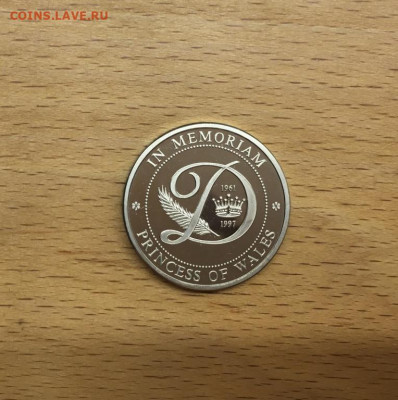памятная медаль медальон жетон Принцесса Диана Пруф Proof - pamjatnaja_medal_medalon_zheton_princessa_diana_pruf_proof_1961_1997_konigin_der_herzen