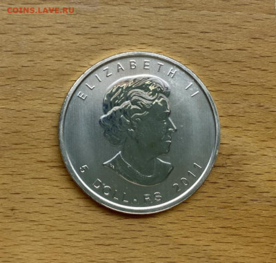 Крона Шайба Канада 5 долларов 2011 Кленовый Лист Серебро Унц - krona_shajba_kanada_5_dollarov_2011_klenovyj_list_serebro_uncija (1)