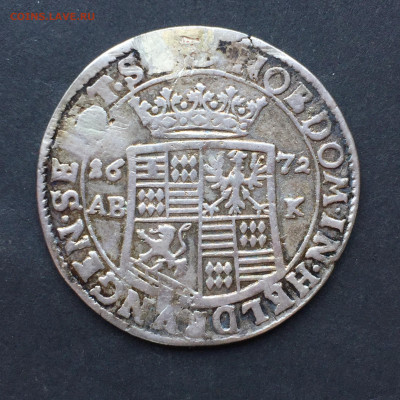 3 Талера, 1672 Мансфельд, до 14.06.2024 - AFC6EE1D-B305-472E-9178-E68EE3ED5D7A