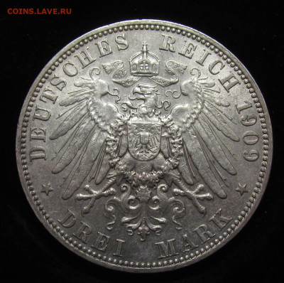 Саксония 3 марки 1909 г. с 200р. до 13.06.24г. в 22:00мск - IMG_4777.JPG