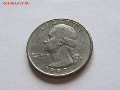 25 центов квотер 1993 США 09.06 21:40 - IMG_8354.JPG