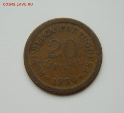 Португальский Кабо-Верде 20 сентаво 1930 г. до 13.06.24 - DSCN8920.JPG