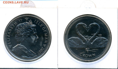 Мэн 1 крона 2007 Лебеди UNC	 до 	16.06.24	 22:00 МСК - М_02