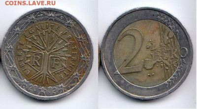 Франция 2 евро 2002 до 16.06.24 22:00 - М_20