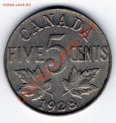 G22 Канада 5¢ 1928 до 26.01 в 22°° - G22 5c 1928_1