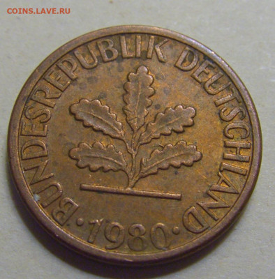 1 пфенниг 1980 D ФРГ №1  17.06.24 22:00 М - CIMG9208.JPG