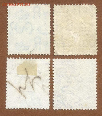 Британия Георг V 1912 г. марки 4 шт. - почта-марки_Британия-1912_4шт_фн