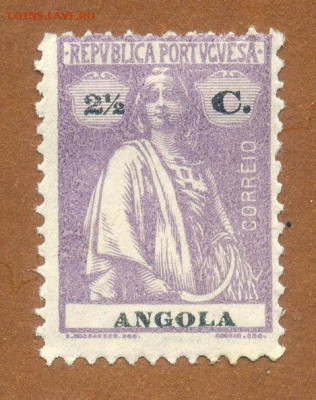 Португальская Ангола почтовая марка 1914 г. - почта-марка_Португалия-Ангола-1914_чист