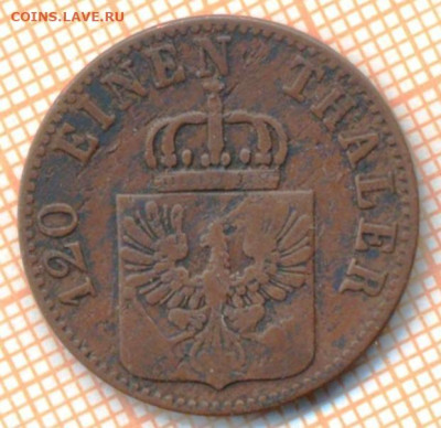 Пруссия 3 пф 1852 г., до 18.06.2024 г. в 22.00 по Москве - Пруссия 3 пф 1852 772а