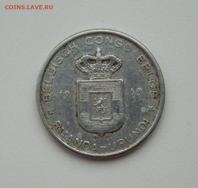 Бельгийское Конго (Руанда-Урунди) 5 франков 1959г. до 19.06. - DSCN8901.JPG
