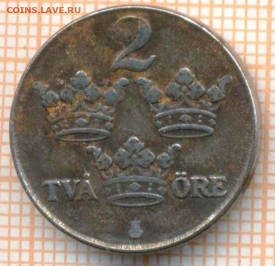 Швеция 2 эре 1947 г., до 19.06.2024 г. в 22.00 по Москве - Швеция 2 эре 1947 806а