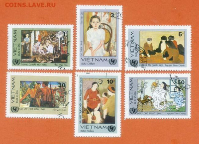 Вьетнам ЮНИСЕФ 1984 г. полная серия - почта-марки_Вьетнам_ЮНИСЕФ-1984_п-с-6шт_гаш
