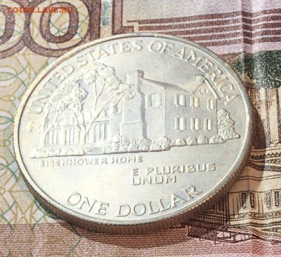 США 1 доллар 1990(W) Эйзенхауэр с 200 р. до 18.06. в 22.00 - IMG_E8509.JPG