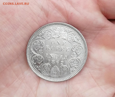 Рупия 1862 Брит. Индия до 19.06.2024 22-00 по МСК - Индия 2