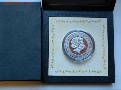 1долл 2019 Ниуэ Климт. Портрет Евгении Примавези, Ag999 - ЯЯ Климт Примавези-4