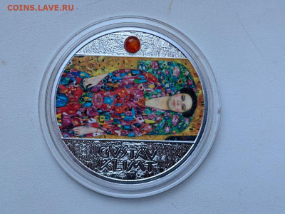 1долл 2019 Ниуэ Климт. Портрет Евгении Примавези, Ag999 - ЯЯ Климт Примавези-2