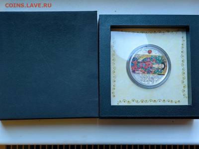 1долл 2019 Ниуэ Климт. Портрет Евгении Примавези, Ag999 - ЯЯ Климт Примавези-1