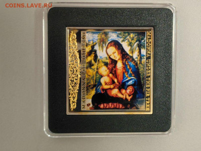 1долл 2013 Ниуэ Мадонна под елями Лукас Кранах, Ag925, до 21 - ЯЯ Мадонна под елями-2