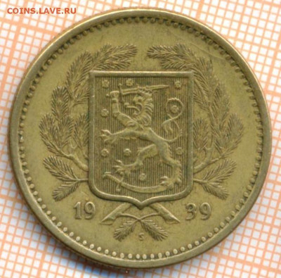 Финляндия 20 марок 1939 г., до 21.06.2024 г. в 22.00 по Моск - Финляндия 20 марок 1939 838