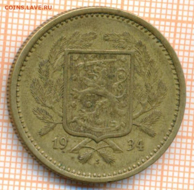 Финляндия 20 марок 1934 г., до 21.06.2024 г. в 22.00 по Моск - Финляндия 20 марок 1934 845а